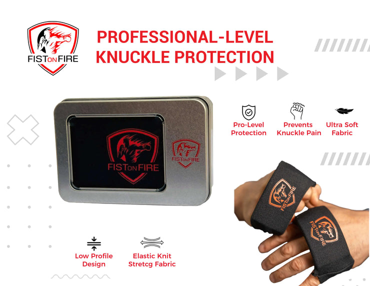 Knuckle Guards Fist On Fire Fitness